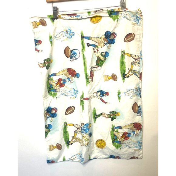 Set of 2 Vintage Traditions Pamela Kline Football Standard Sized Pillowcases - Picture 6 of 10